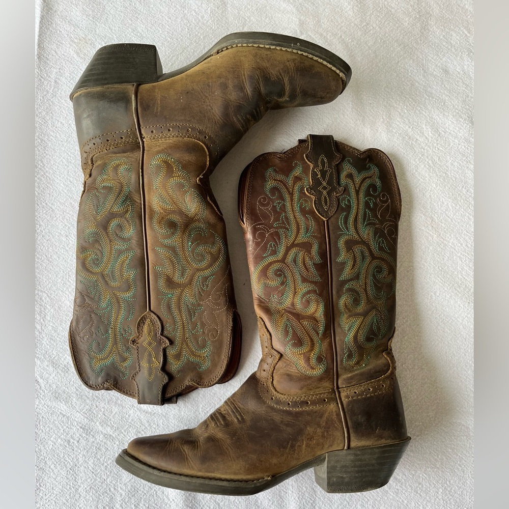 Justin Cowboy Boots Women’s size 6B - Picture 2 of 8